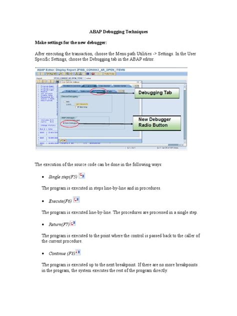 SAP ABAP Debugging 的图像结果