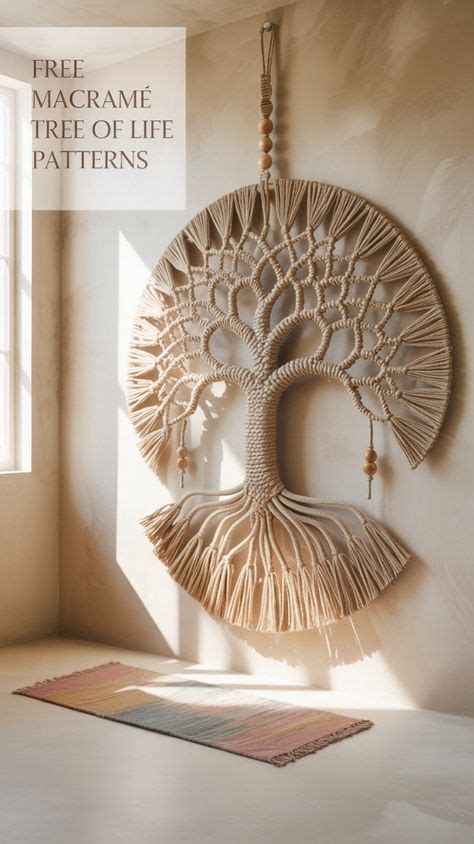 Image result for Free Pattern for Macrame Tree of Life