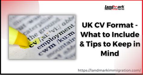 UK CV Format - What to Include & Tips to Keep in Mind [2023]