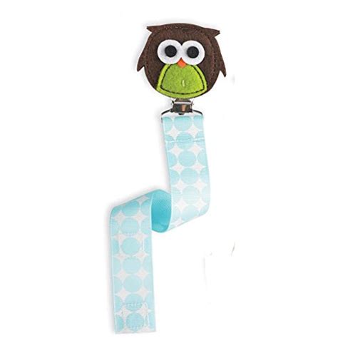 Babies Bloom Forest Friends Owl Pacifier Clip, Blue (Set of 2) : Amazon ...
