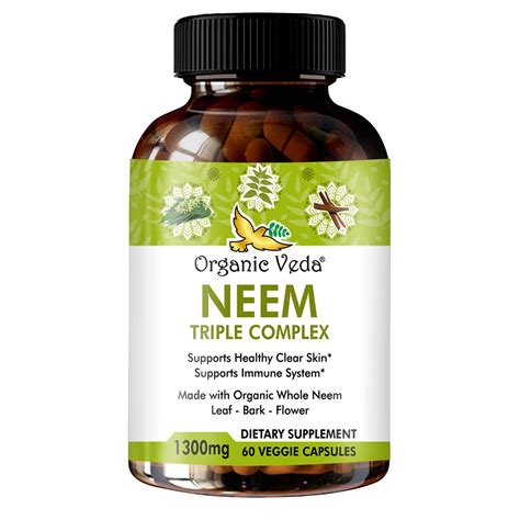 Buy Veda Neem s Triple Complex - Max Strength Pure High-Potency ...