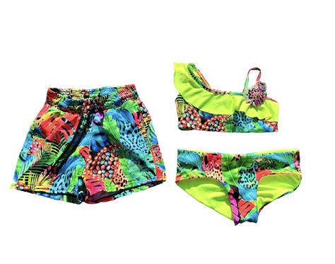 Tropical children's swim trunks - Magic Hands Boutique