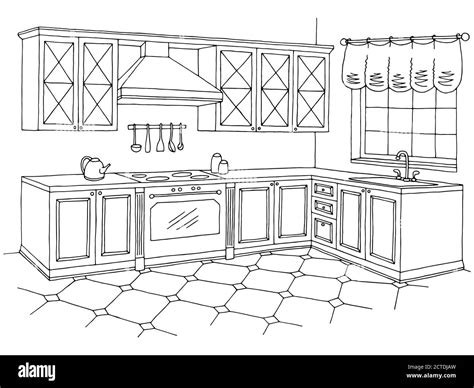 Kitchen Clip Art Black And White