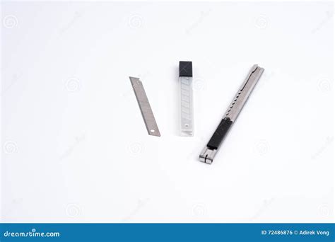 Knife Box Cutter Blade Storage. Stock Photo - Image of hand, cutter ...