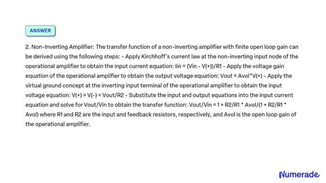 Image result for Inverting Amplifier Transfer Function
