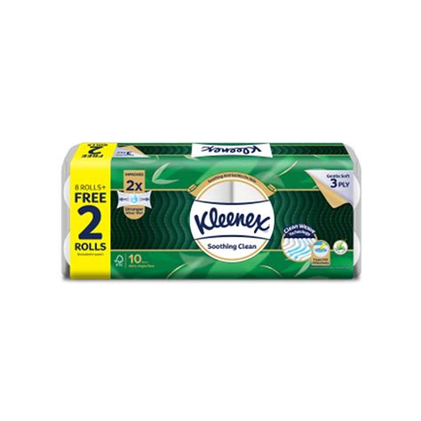 Kleenex® 3 ply Ultra Soft Aloe Clean Toilet Paper Tissue Roll (with ...
