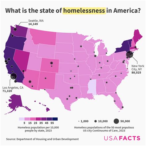 Homelessness in the US : r/MapPorn