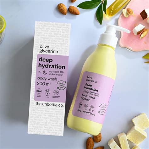 The Unbottle Co Deep Hydration Mild Body Wash Proven To Fight Dry Skin ...