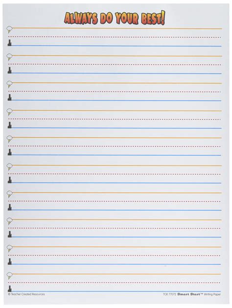 Buy Teacher Created Resources Superhero Smart Start Writing Paper ...