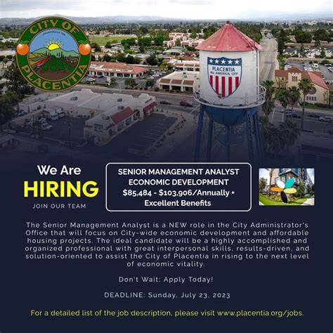 City of Placentia on LinkedIn: #localgovernmentjobs # ...