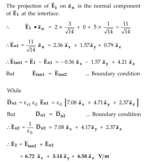 Boundary Conditions between Two Perfect Dielectrics