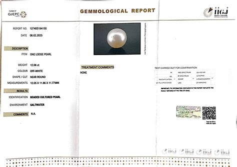 12.06/CT South Sea Pearl with Govt. Lab Certificate-1550 | Khanna Gems