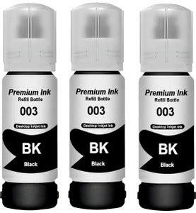 HV Cartridges 003 Black Refill Ink for L3110,L3150,L3250,L3252,L3115 ...
