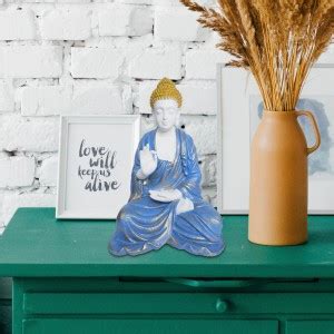 GW Creations Gautam Buddha Deep Meditation Sitting in Abhaya Mudra ...