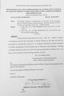 AP File No.ESE02-11021/224/2018 Continuation of services of out ...