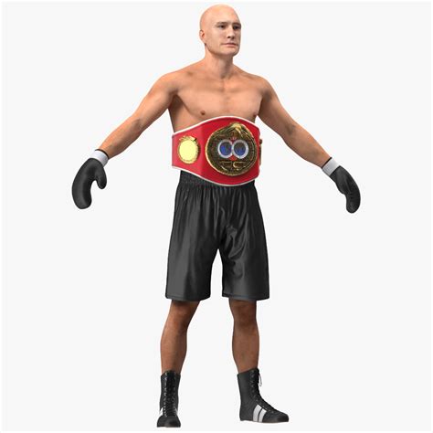 3D model IBF Boxing Champion Rigged for Maya | 3D Molier International