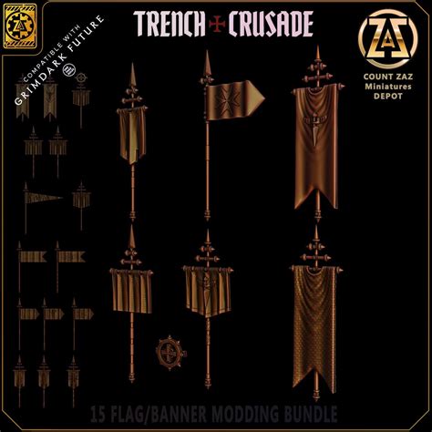 TRENCH WARS - 15 Banners and Flags Pack for Your Crusade - Etsy