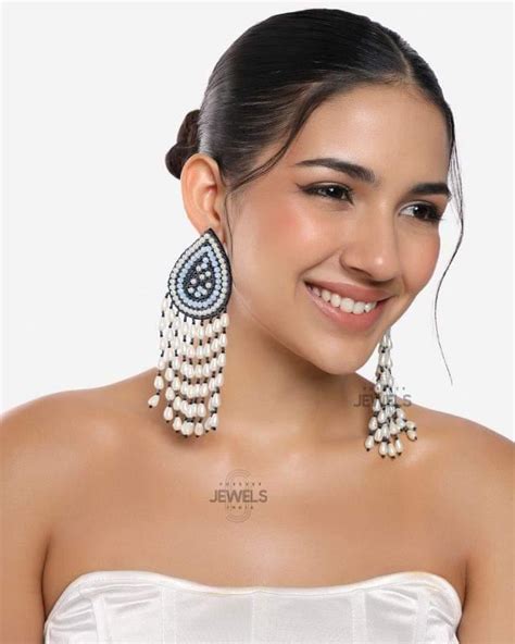 Pearl Drop Beaded Earrings – Forever Jewels India
