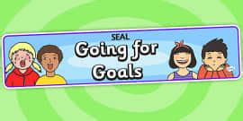 School Goals Display Banner (teacher made) - Twinkl