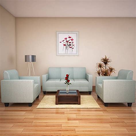 Hometown Fabric Xavier Five Seater Sofa Set (Green) : Amazon.in: Home ...