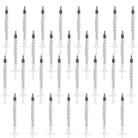 Buy 30Pcs 1Ml Plastic Syringes Measuring Syringe No Needle Syringe ...