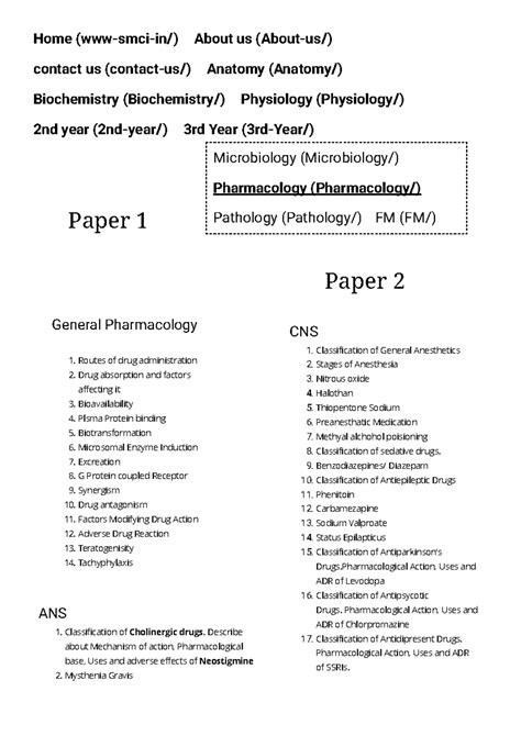 Pharmacology - ...... - General Pharmacology Routes of drug ...