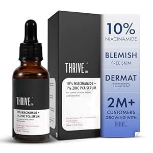 ThriveCo Niacinamide Serum with Zinc PCA | Reduces Acne Marks ...