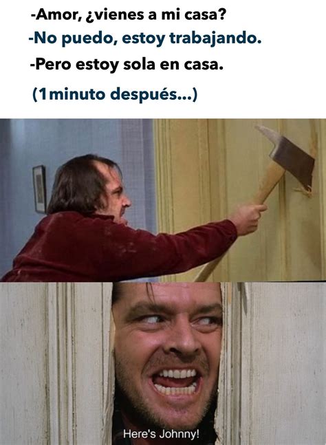 Johnny Meme The Shining Here's Johnny Meme Etsy