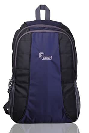 Buy F Gear Carlton Lite 23.5 Liters Black Navy Blue Laptop Backpack at ...