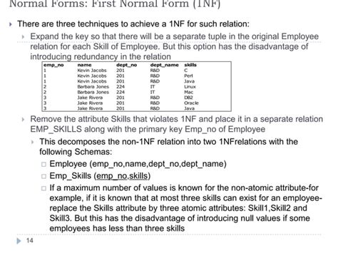 Logical Databse Design Using Normalization 的图像结果