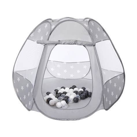 Dečiji šator Grey white stars sa 50 loptica Knorrtoys 553417 | Volim ...