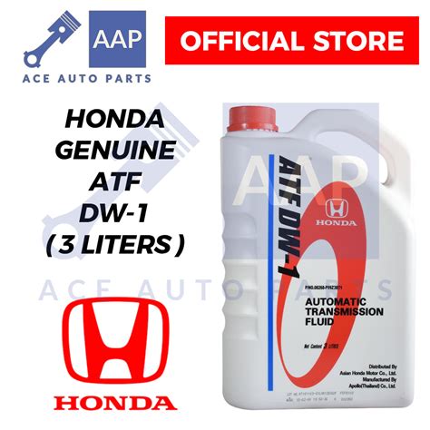 Honda ATF DW1 Automatic Transmission Fluid 3 Liters Original DW-1 ...