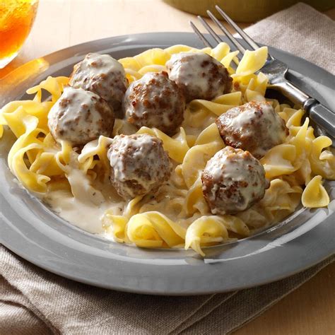 Swedish Meatballs with Alfredo Sauce