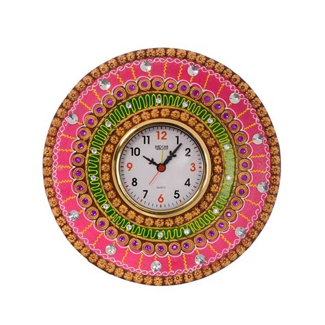 Buy eCraftIndia Crystal Studded Colorful Handcrafted Papier-Mache and ...