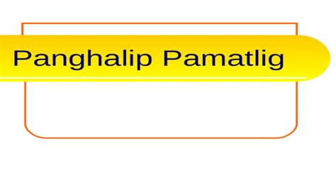 Panghalip Pamatlig