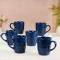 Just-The-Right-Size Tea Coffee Mug Set Of 6 Navy Blue 220ml Online ...