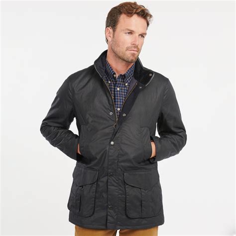 Barbour Hereford Men's Waxed Jacket | Navy
