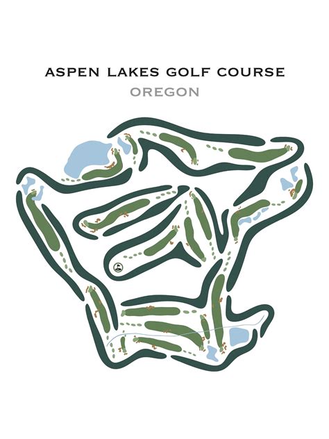 Aspen Lakes Golf Course OR Golf Course Map Home Decor - Etsy