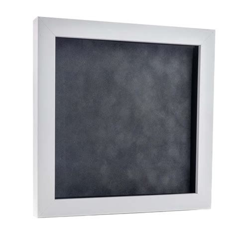 4x4 Shadow Box Frame White Wood | With a 3/4" Usable Display Depth ...
