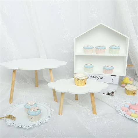 Buy Cloud cake stand wooden dessert table decoration birthday cake ...