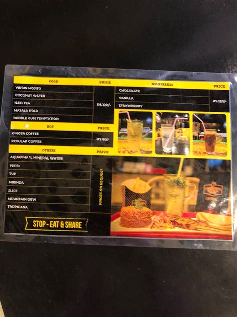 Menu at Container Kebab by Baba Rafi - Food Court Kakurgachi, Kolkata