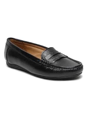 Buy TEAKWOOD LEATHERS Women Textured Leather_Loafers Casual Shoes_Size ...