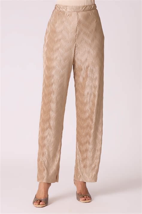 Vanessa Satin Pants - Champagne Beige