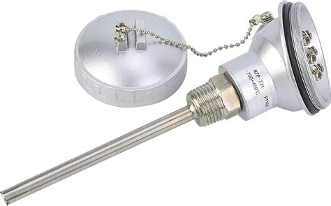 Buy Fafeicy RTD PT100 Temperature Sensor Probe 1/2 NPT Thread ...