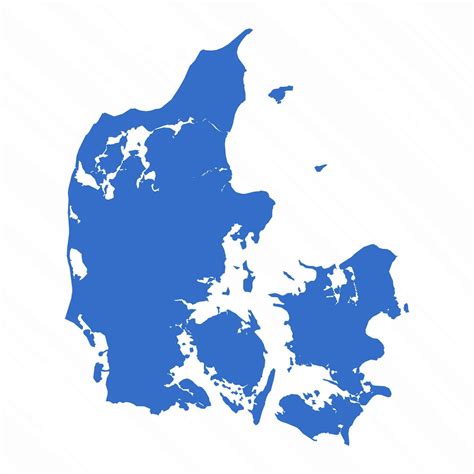 Vector Simple Map of Denmark Country 25842042 Vector Art at Vecteezy