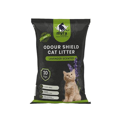 Buy Myra Cat Litter Bentonite Odour Shield - Lavender Scented (10 Kg ...