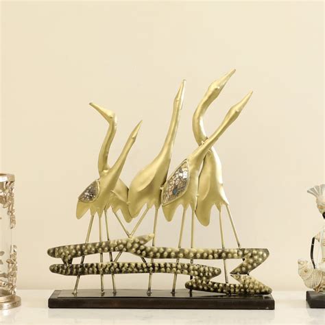 Buy VEDAS Mystical India Metal Flamingo Table Accent from Vedas at just ...