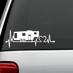 SIGN EVER Love Heart Beats Camping Car Back Side Stickers Window ...