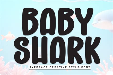 Baby Shark Font by andikastudio · Creative Fabrica