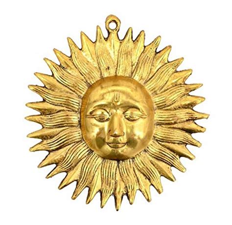 Metal Handmade Decorative Wall Hanging Sun Face Idol for Positivity at ...